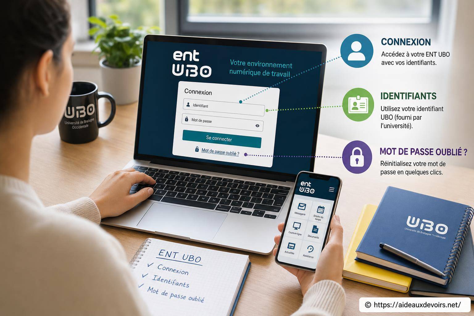 Ent ubo : comment se connecter et récupérer son mot de passe oublié